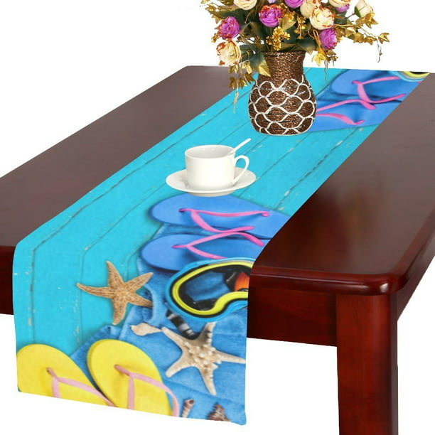 NANA Pool Table Runner Wide Variety of Starfish Middle Table Runner Old Table Runner for Office Kitchen Dining Wedding Party Home Coffee Table Decor 